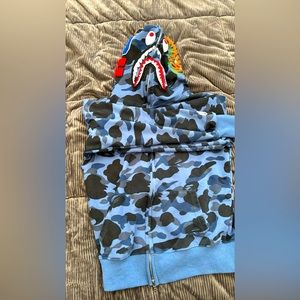 Blue bape jacket M
